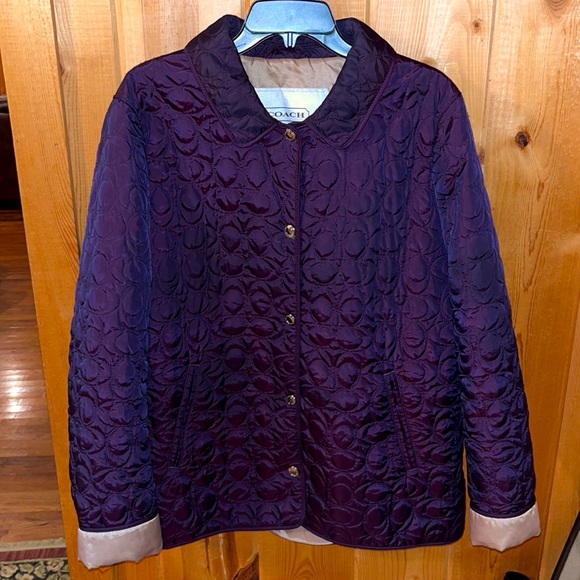 Coach Jackets & Coats Coach Quilted Jacket Purse Logo Coat Xl